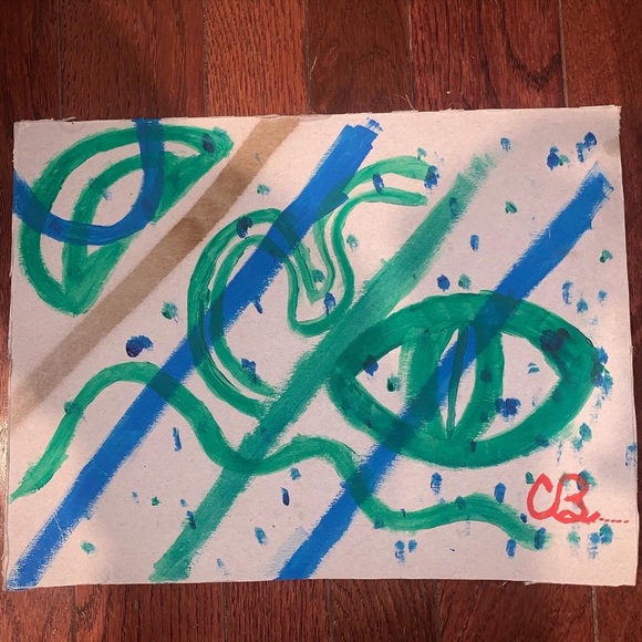 “The Reptilian”..... Multi-Abstract Shapeshifters/Hengeyokai Art Painting - Picture 5 of 8